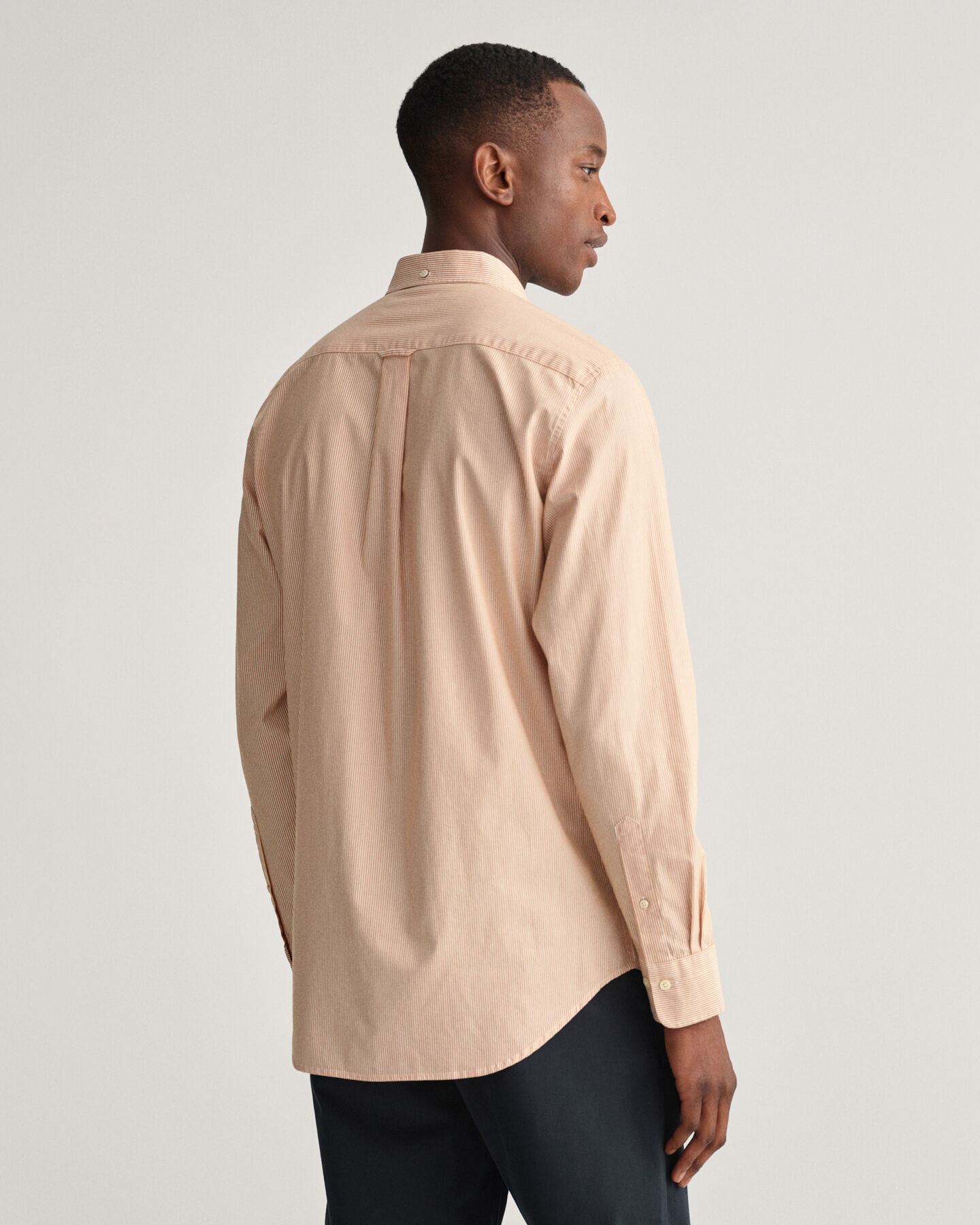 Chemise regular fit en popeline de coton à rayures banquier