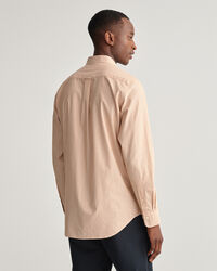 Chemise regular fit en popeline de coton à rayures banquier