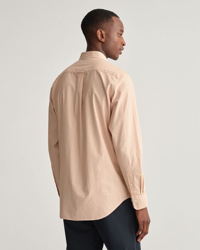 Chemise regular fit en popeline de coton à rayures banquier