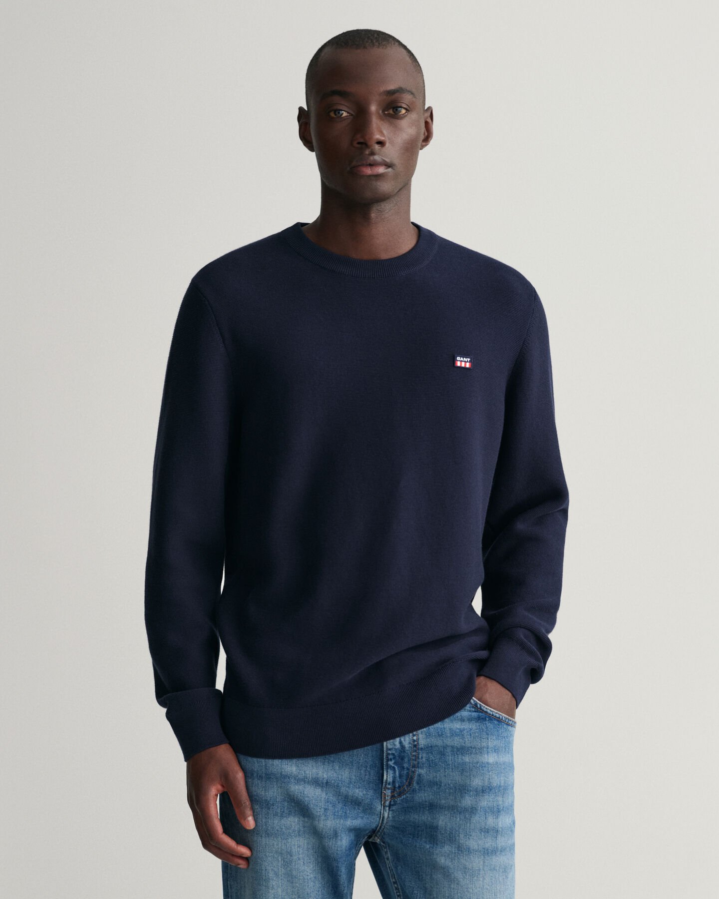 Pull ras du cou léger Texture