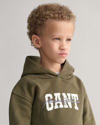 Sweat à capuche GANT Arch Script Kids