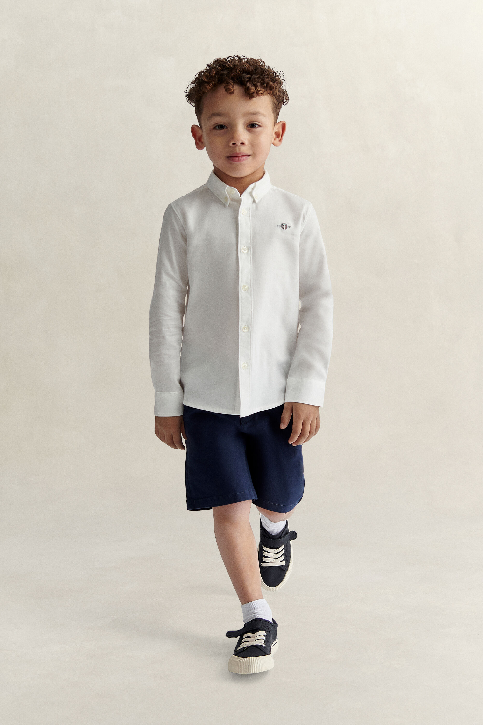 Chemise en coton Oxford Shield Garçon