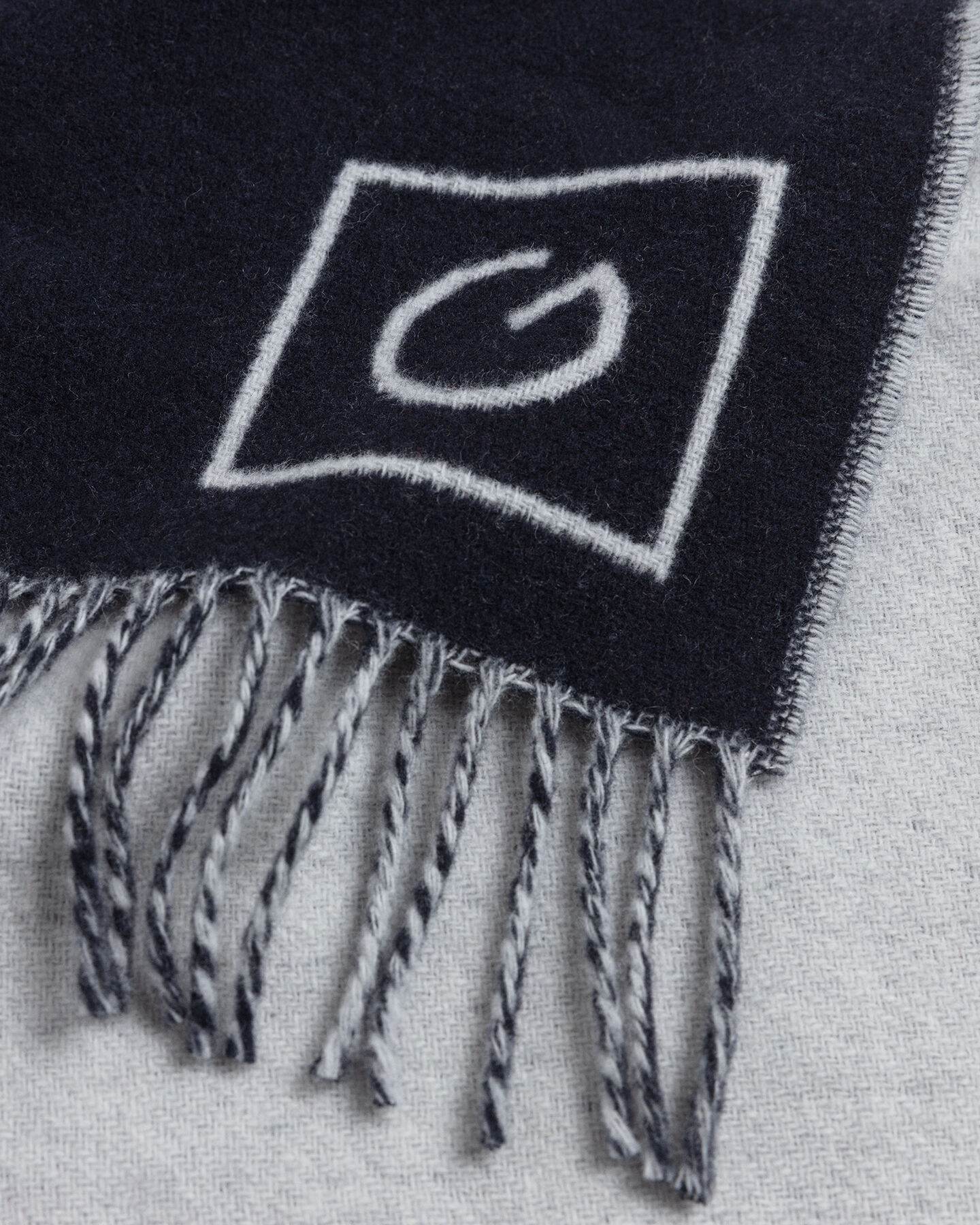 Écharpe en laine double-face