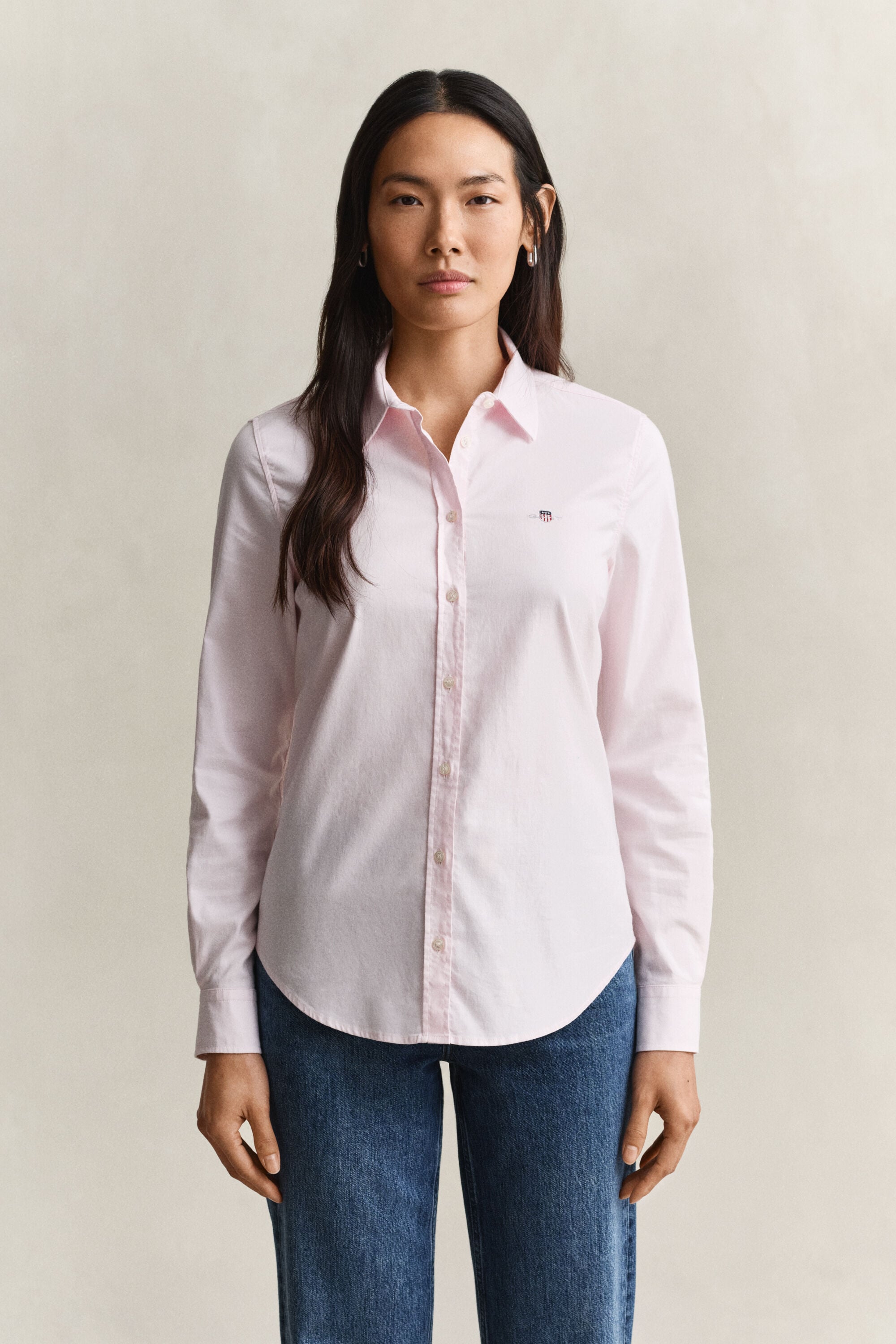 Chemise slim en coton Oxford classique extensible