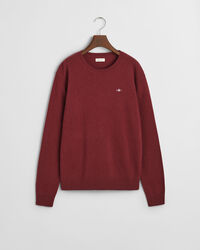 Pull ras du cou en laine d'agneau Shield Teens