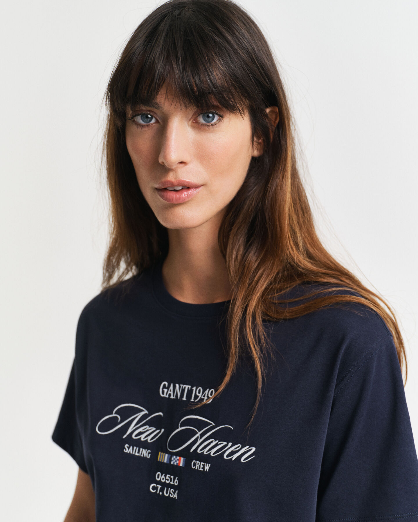 T-shirt col rond avec motif nautique