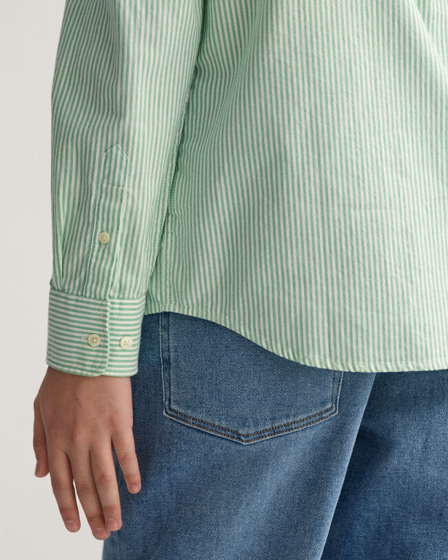 Chemise en coton Oxford &agrave; rayures Teen Boys