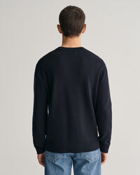 Pull ras du cou en coton Textured