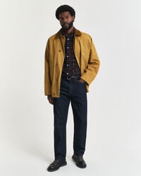 Chemise coupe regular en velours côtelé à carreaux