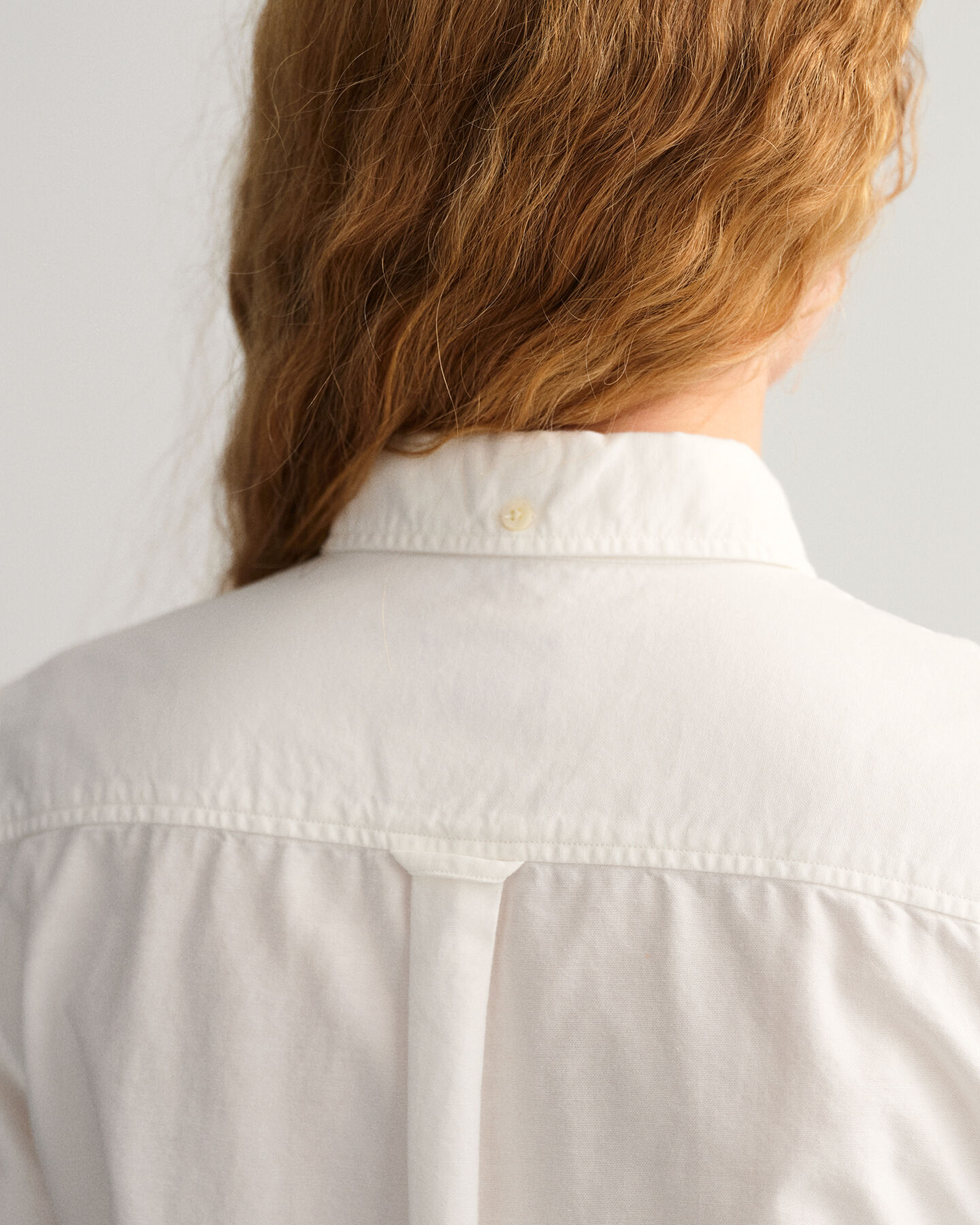 Chemise regular fit en coton Oxford teint en pièce