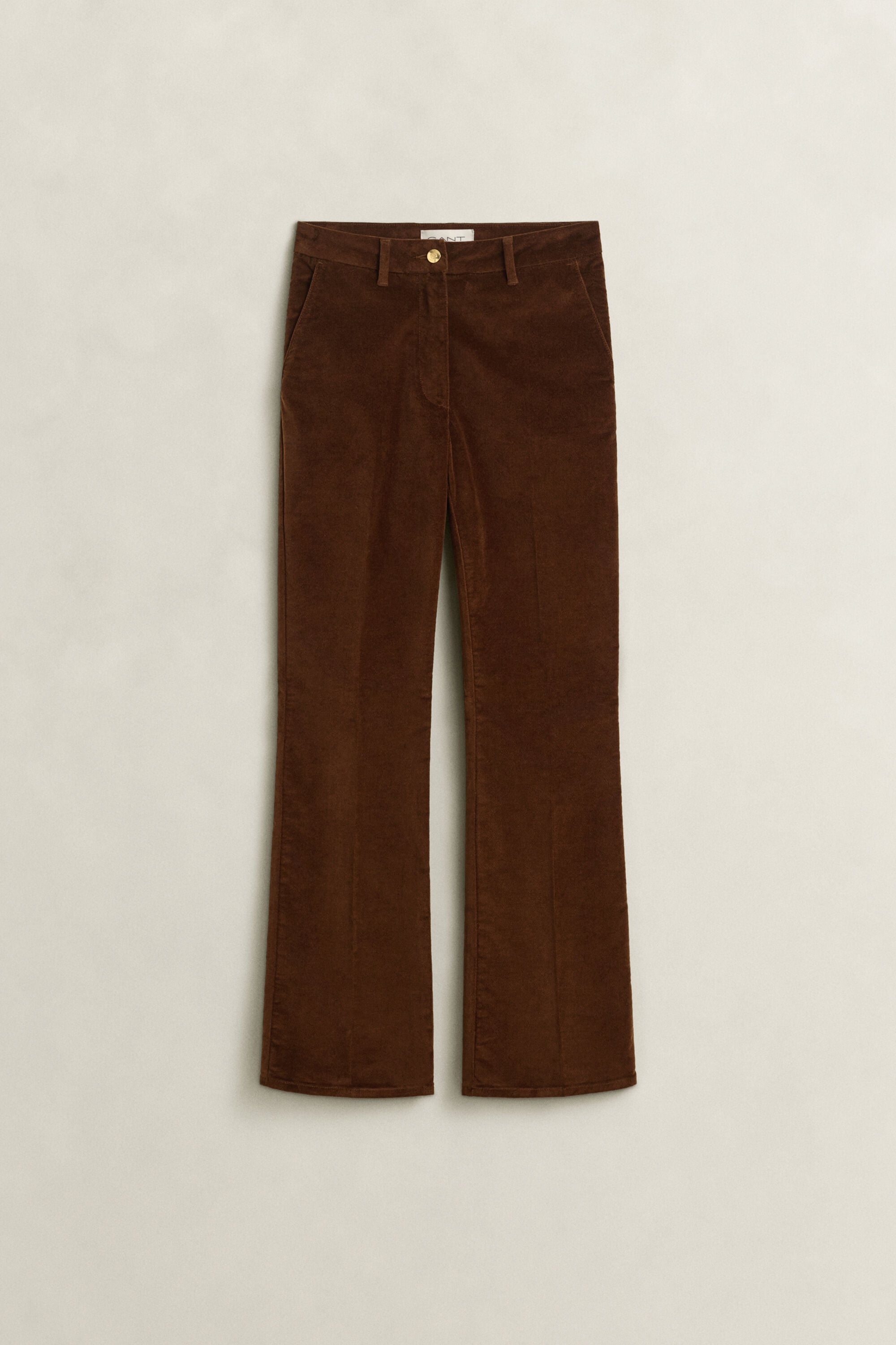 Pantalon évasé en velours