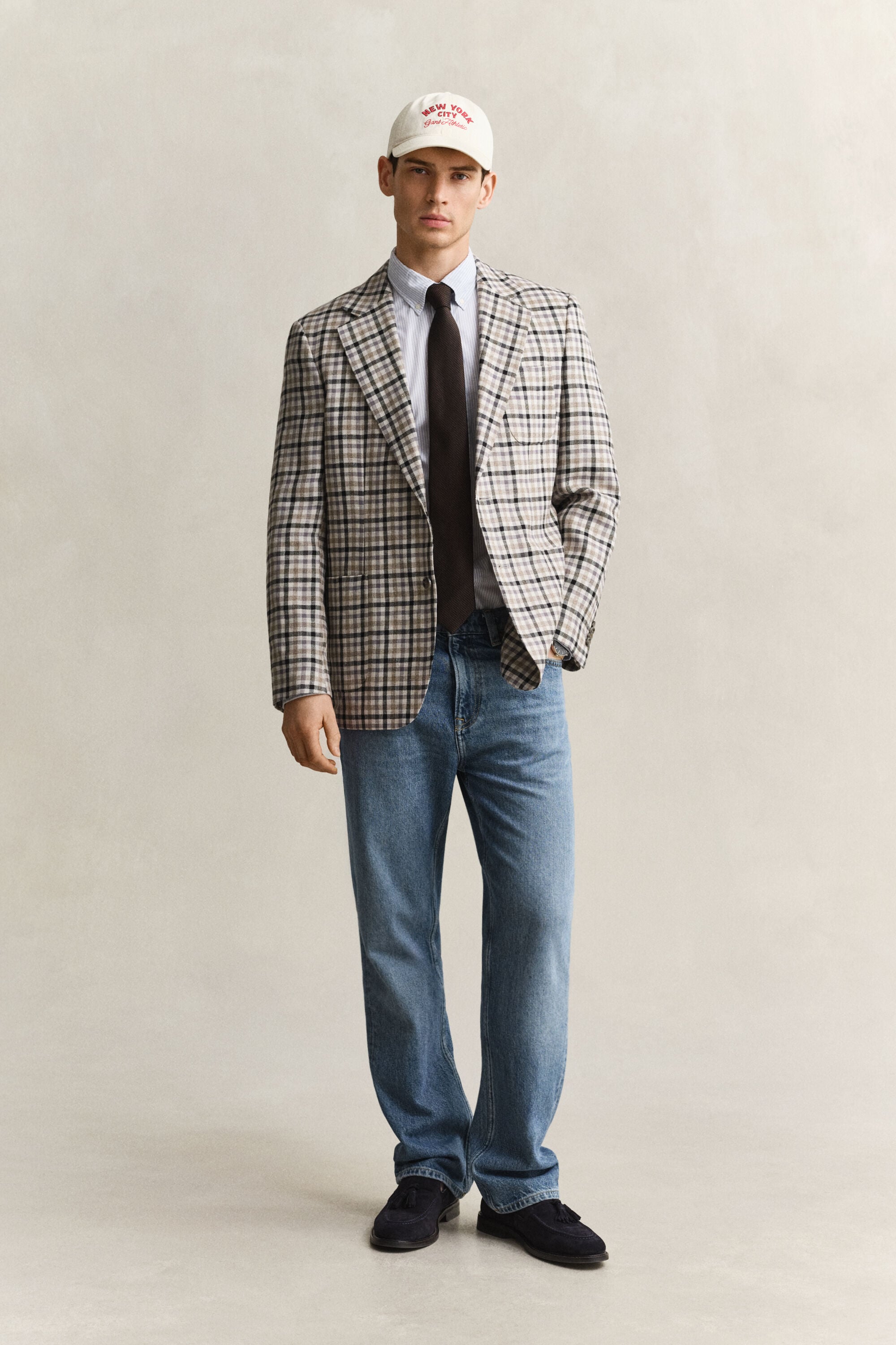 Chemise en popeline classique à rayures Banker