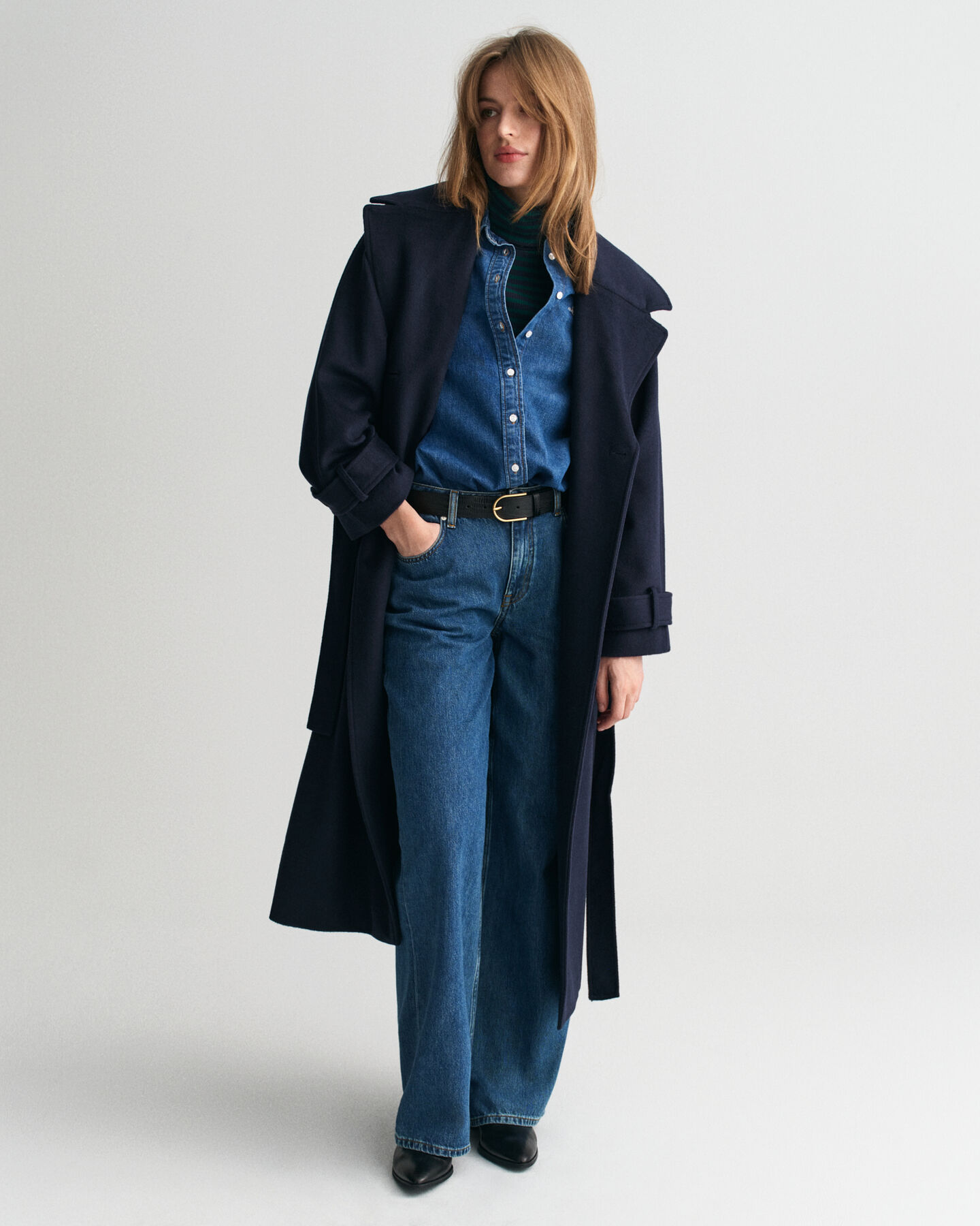 Trench-coat en laine