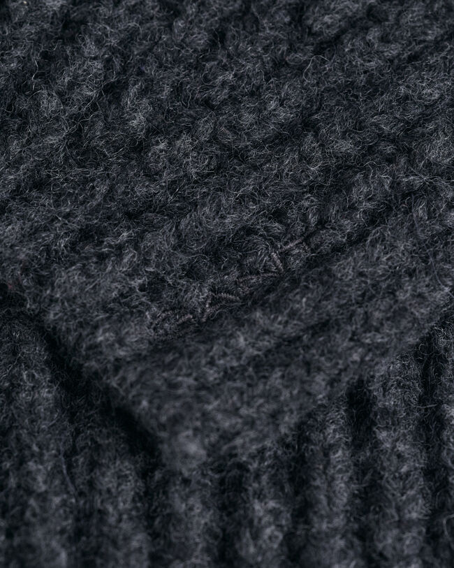 Pull sans manches en maille côtelée