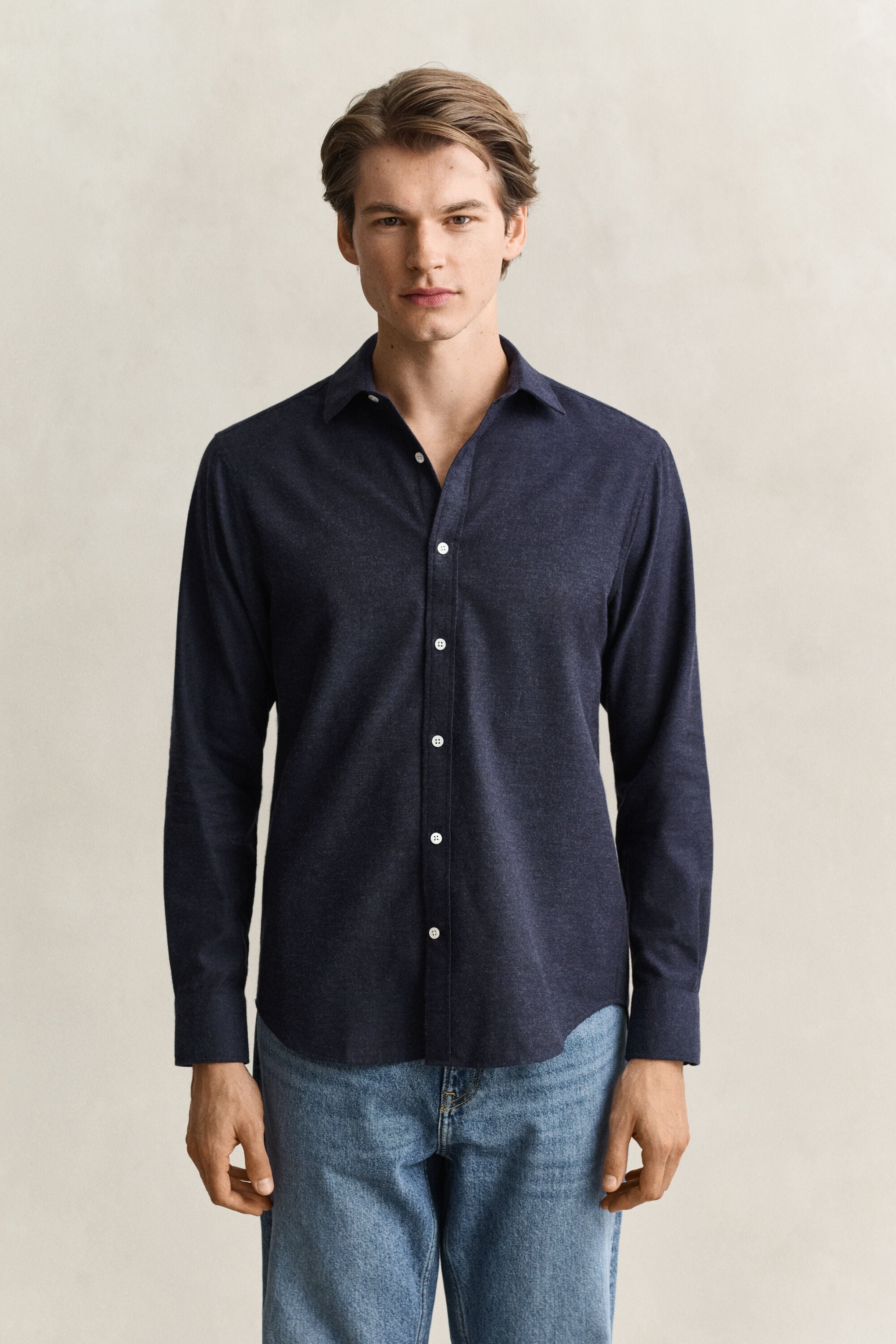 Chemise en flanelle chinée
