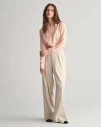 Chemise regular fit en lin &agrave; rayures