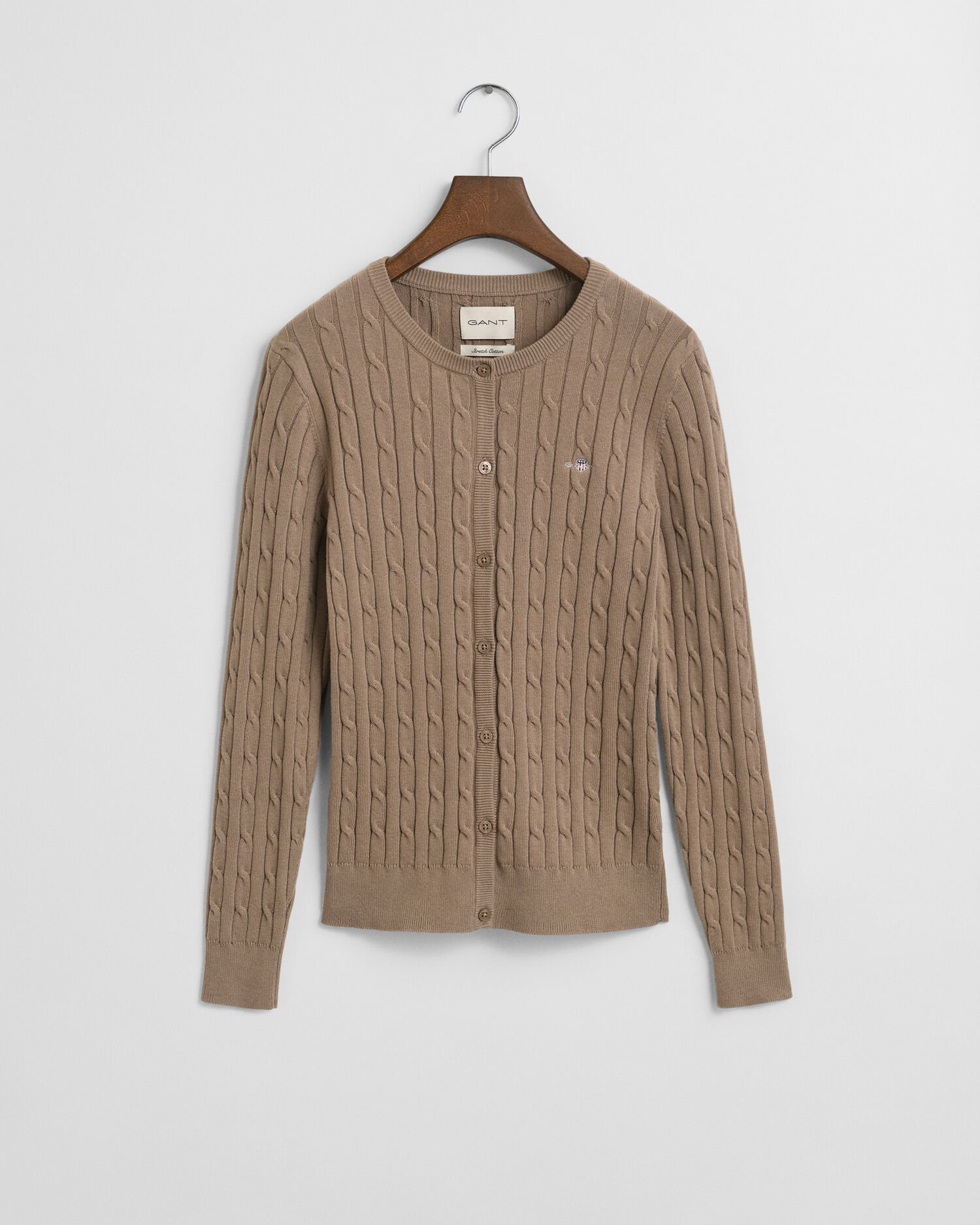 Cardigan en maille torsadée