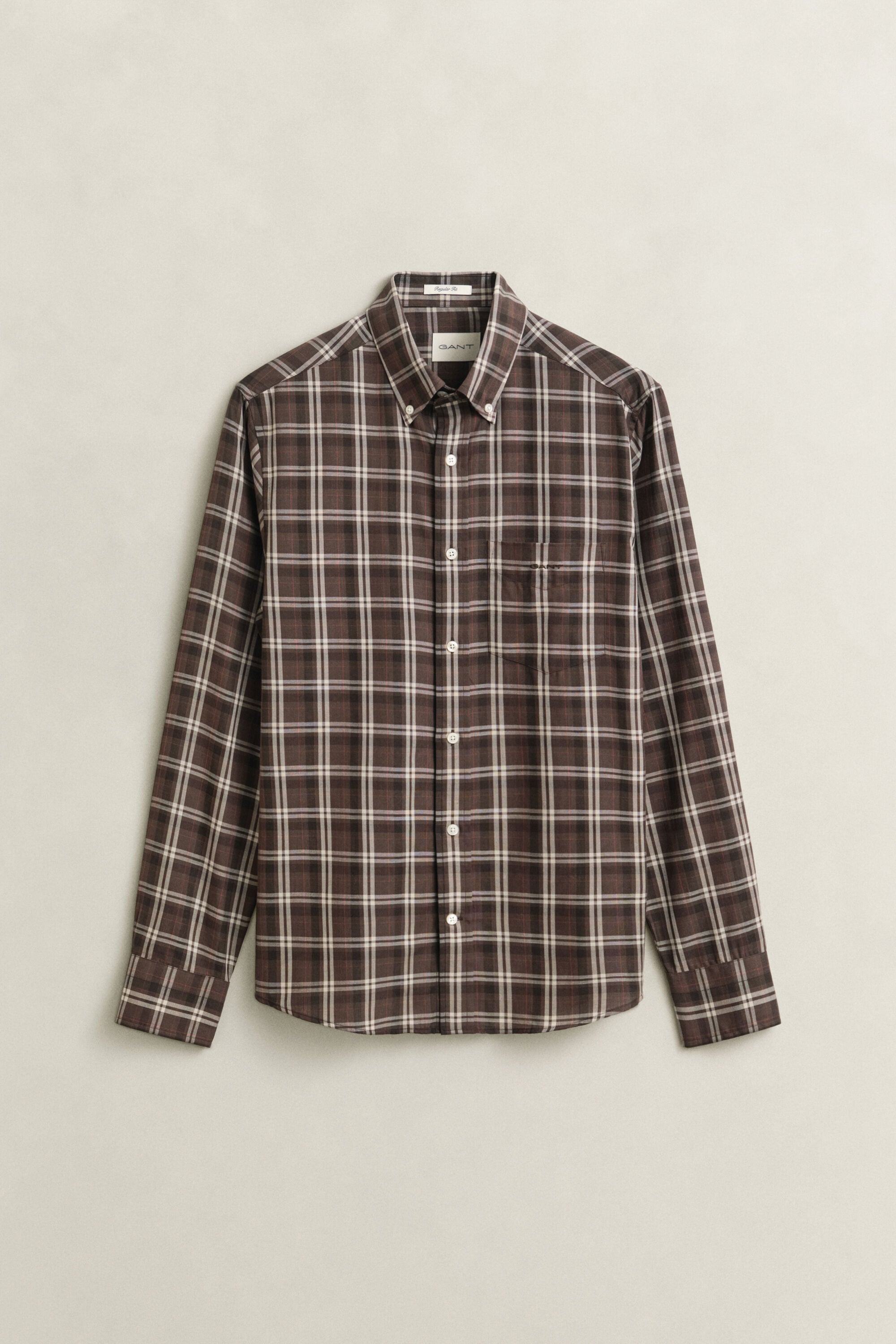 Chemise en sergé à carreaux