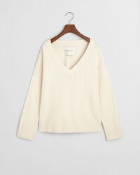 Pull col V &agrave; chevrons