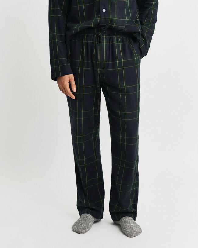 Coffret cadeau pyjama en flanelle &agrave; carreaux