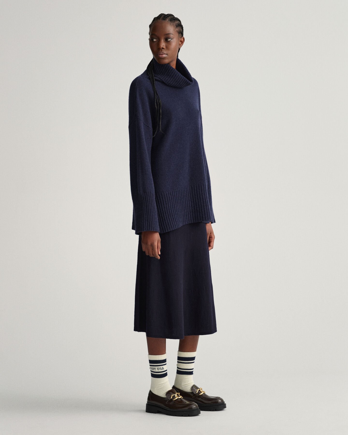 Pull col roul&eacute; Lounge