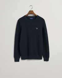 Pull ras du cou en coton Texture