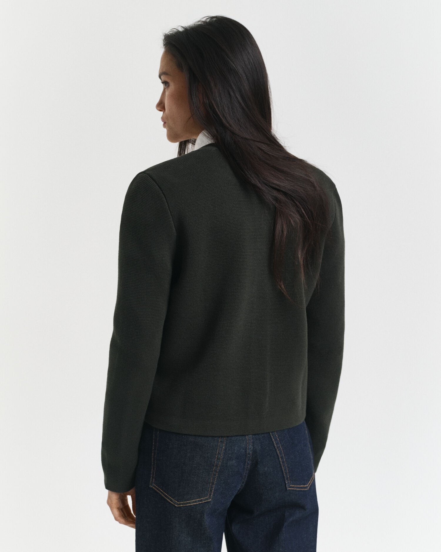 Cardigan en maille contrastante