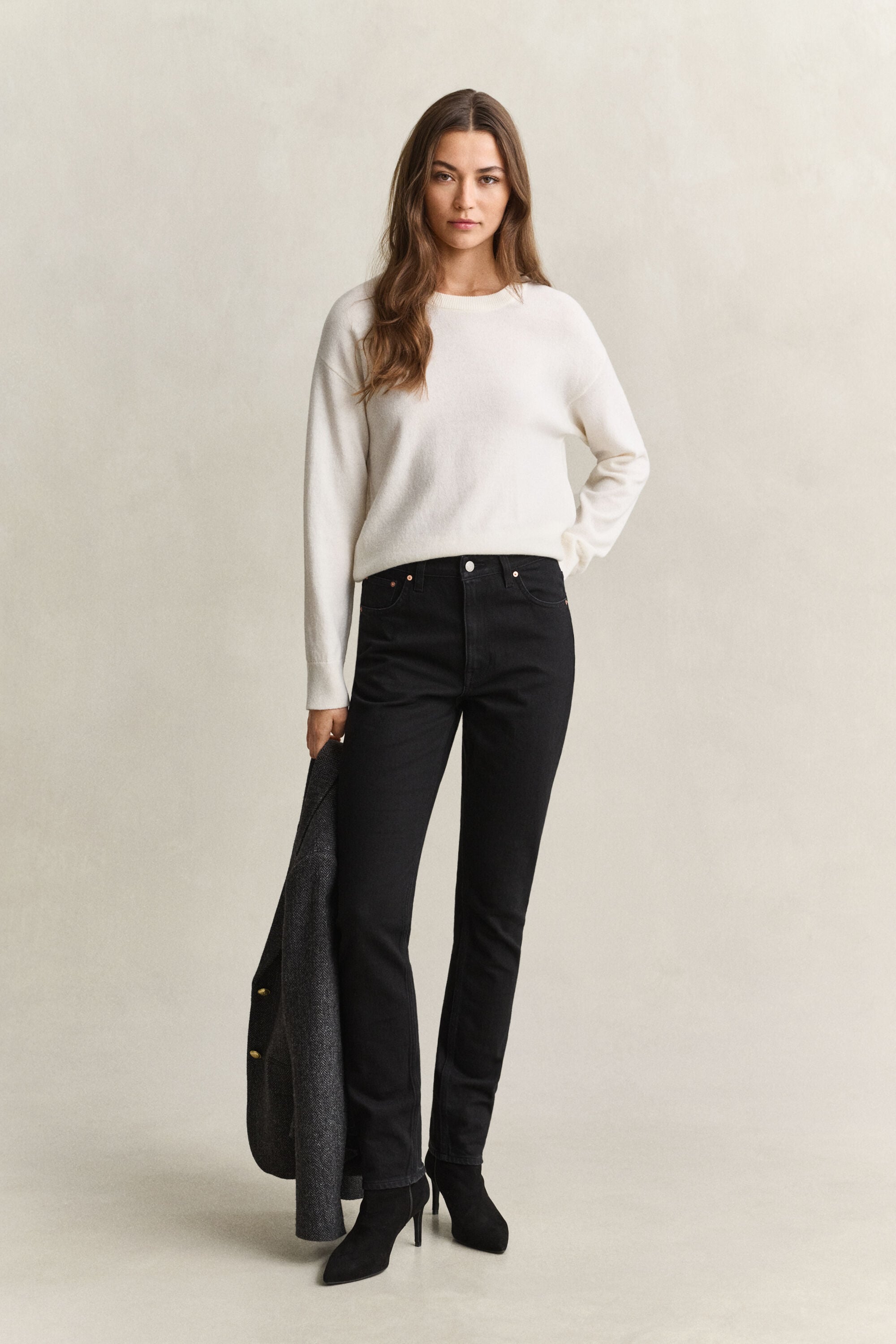 Pull col rond en laine d'agneau ultrafine