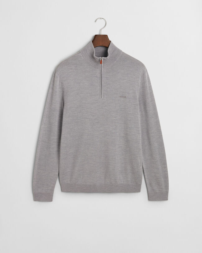 Pull &agrave; demi-zip en laine m&eacute;rinos extrafine