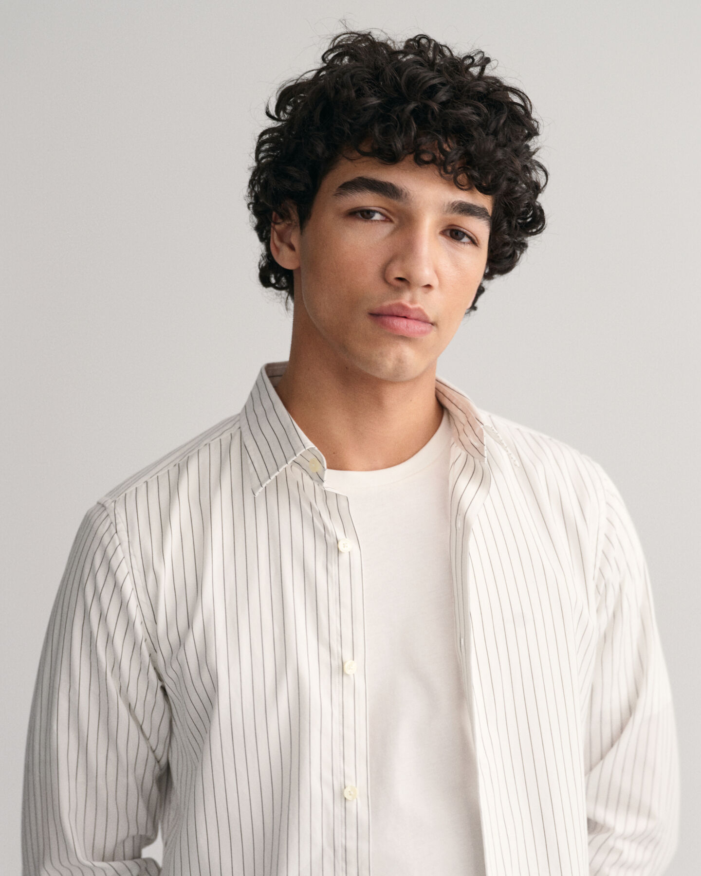 Chemise habillée slim fit à rayures tennis