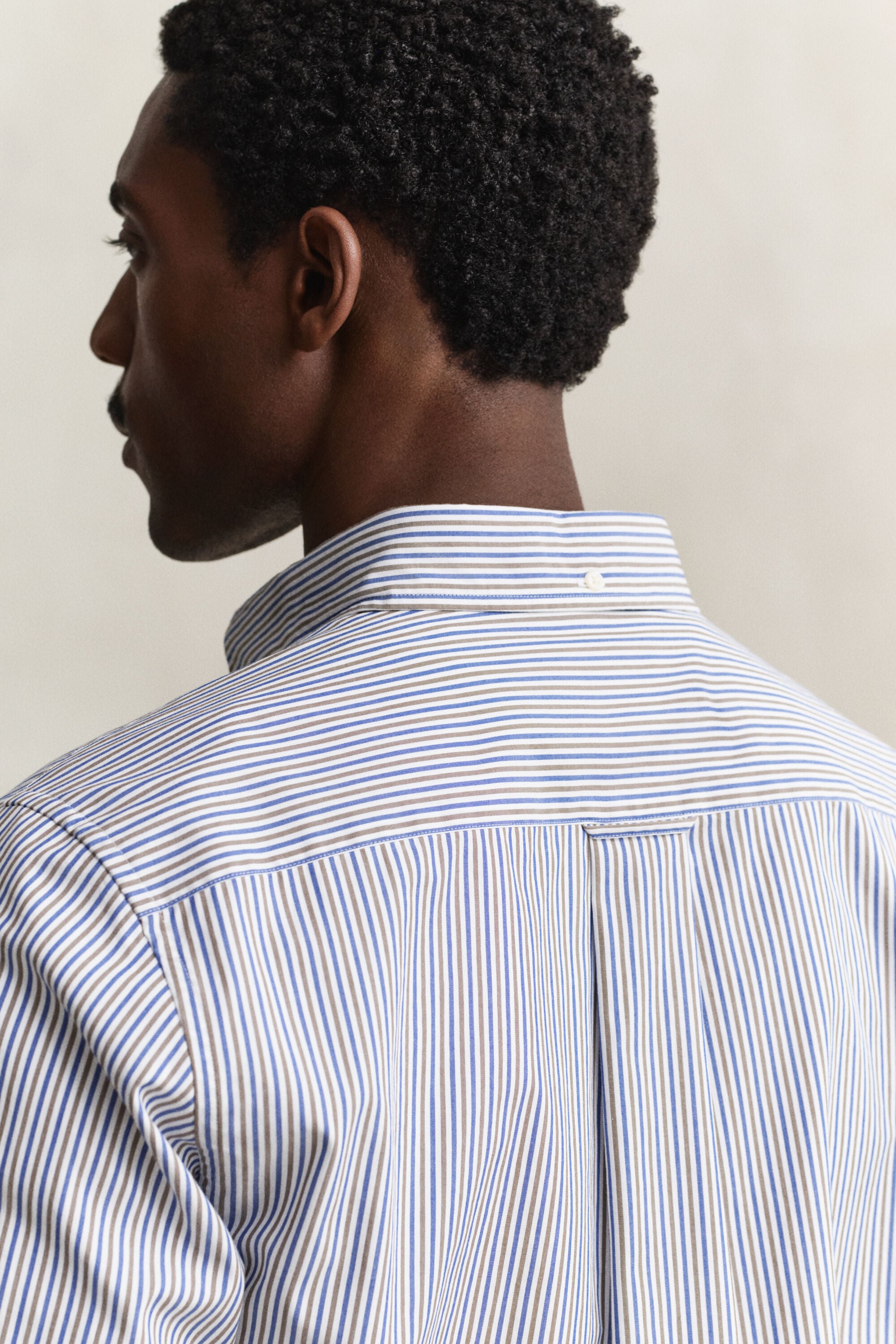 Chemise en popeline à rayures