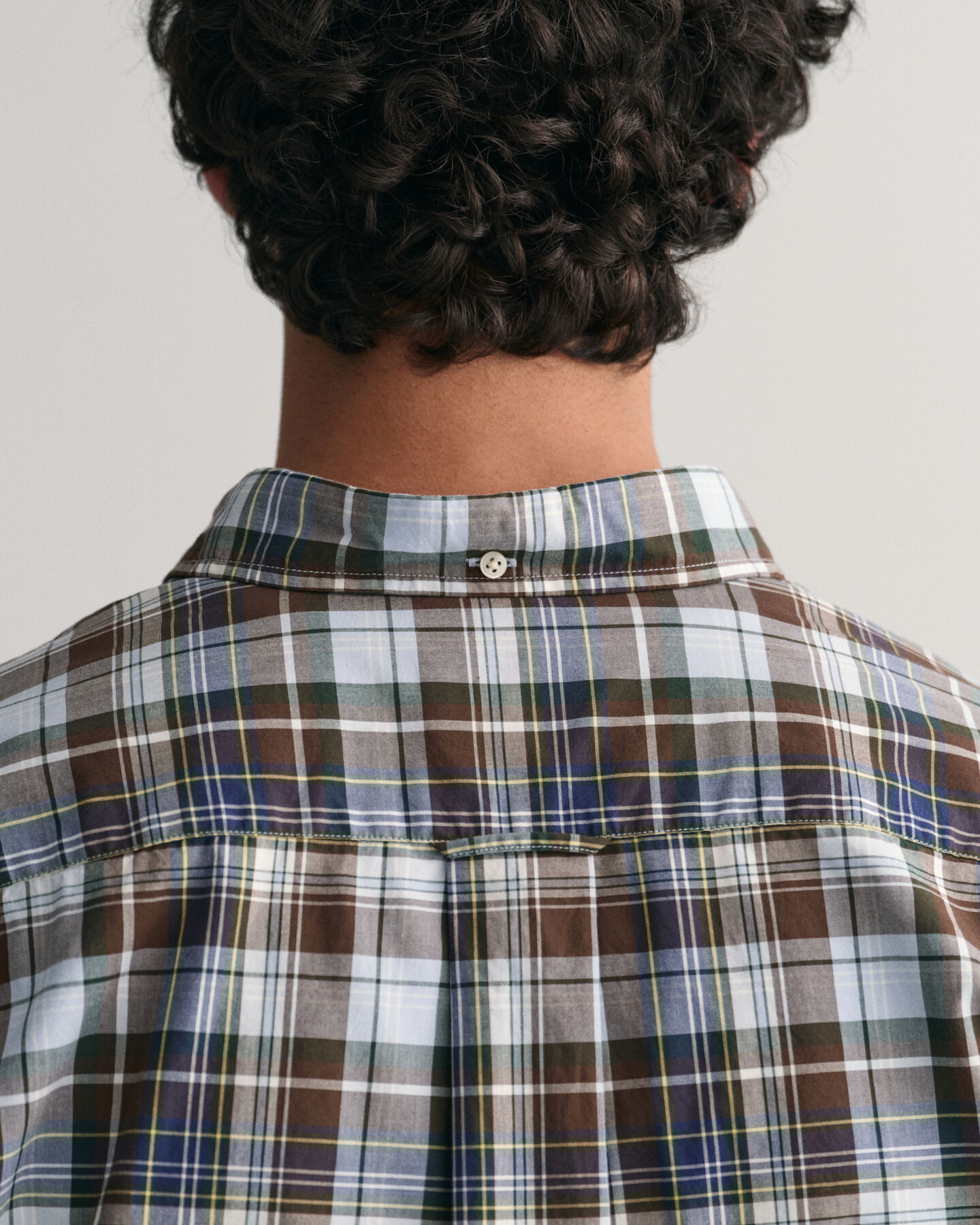 Chemise regular fit en popeline &agrave; carreaux moyens