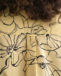 Chemise regular fit en voile de coton à motif Line Drawing