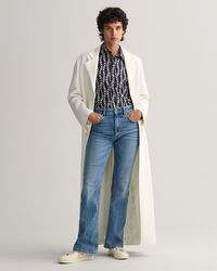 Chemise regular fit en voile de coton Chain Print