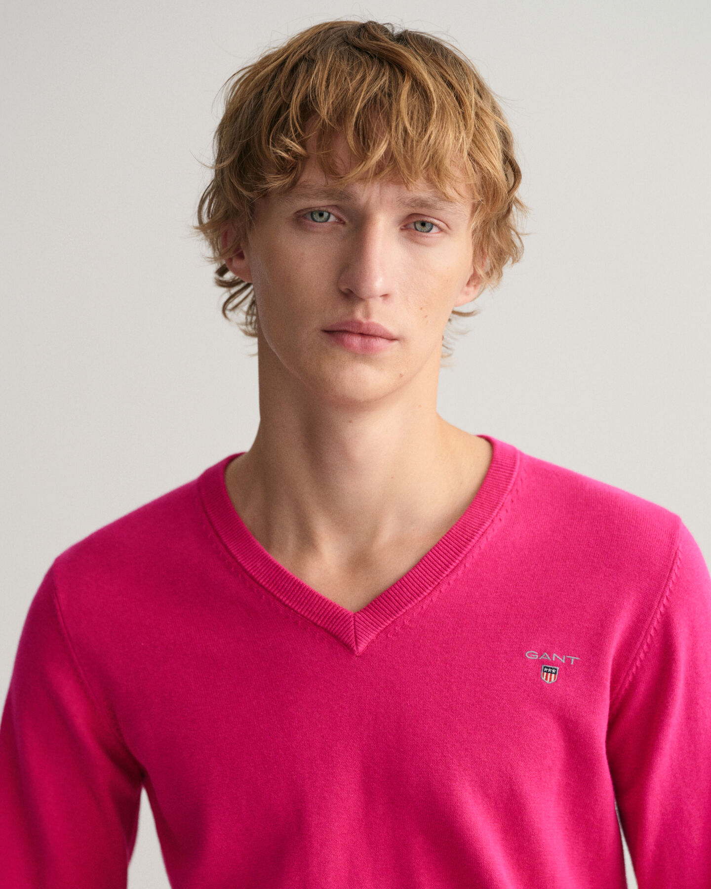 Pull col V en coton Classic