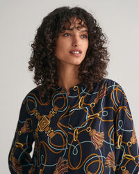 Chemisier &agrave; imprim&eacute; cordages