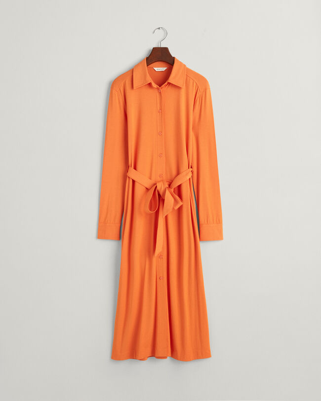 Robe-chemise slim fit en jersey