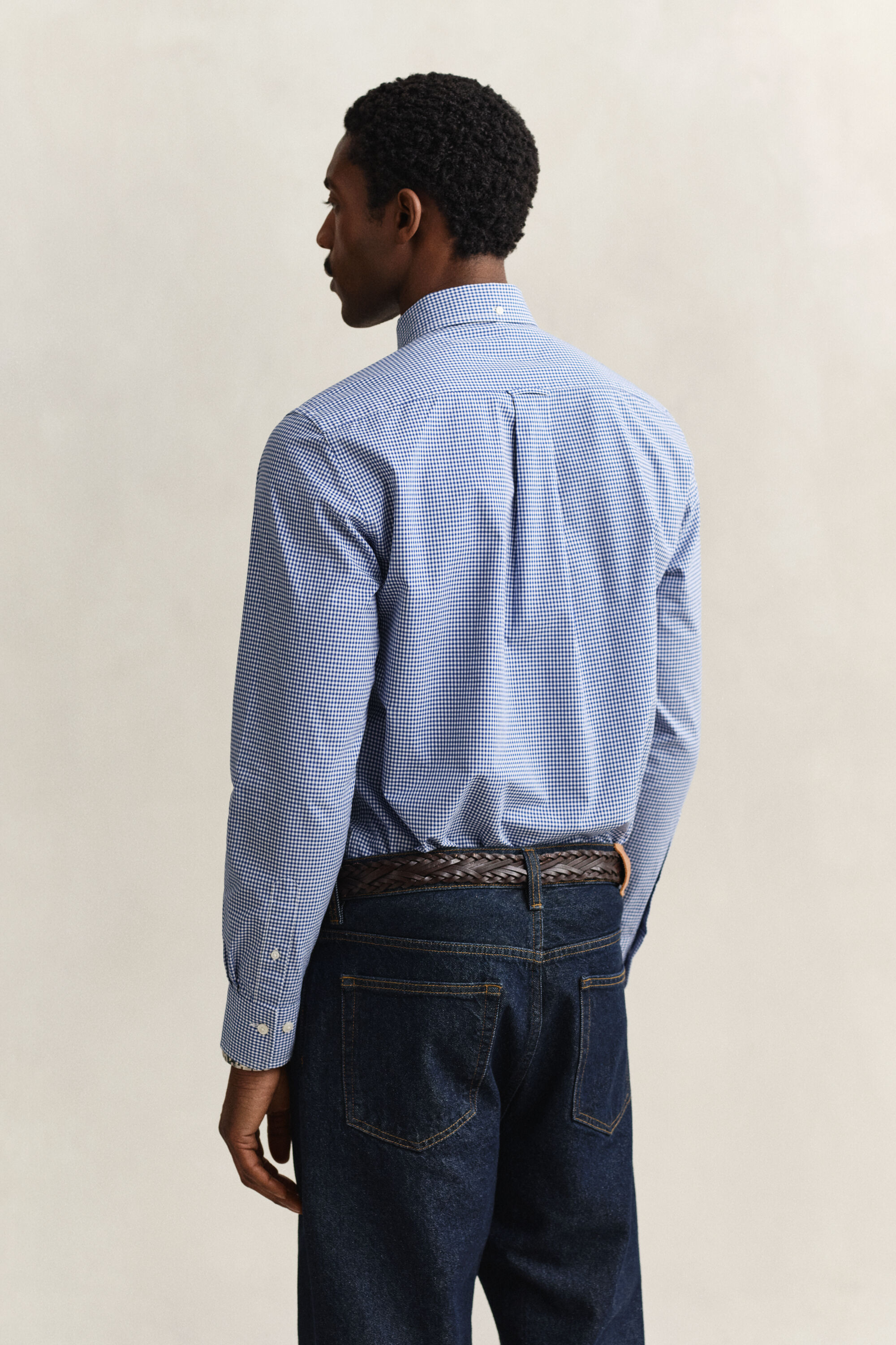 Chemise vichy en popeline classique