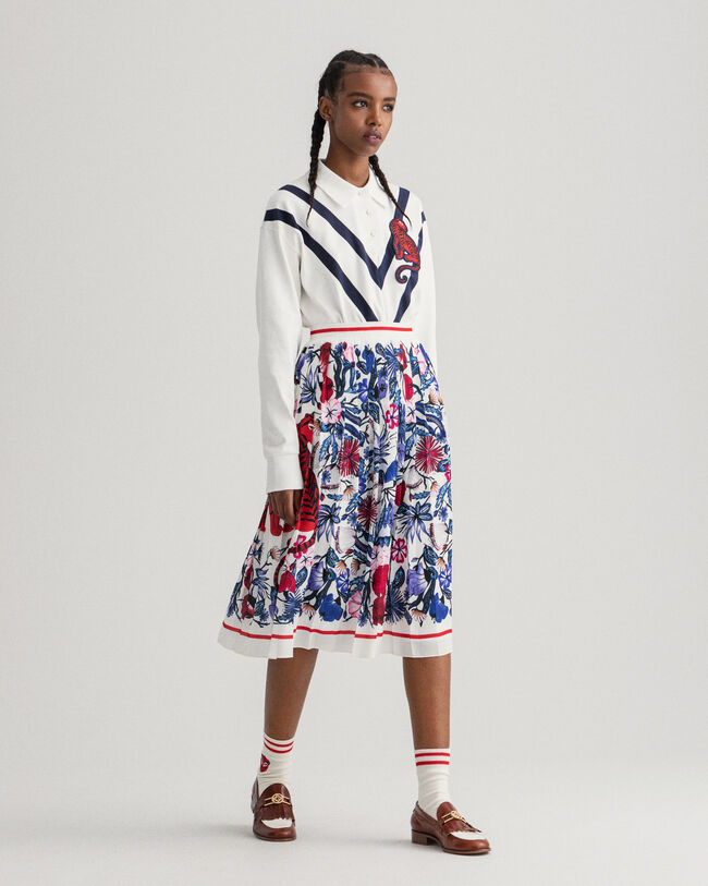 Jupe pliss&eacute;e Tiger Floral