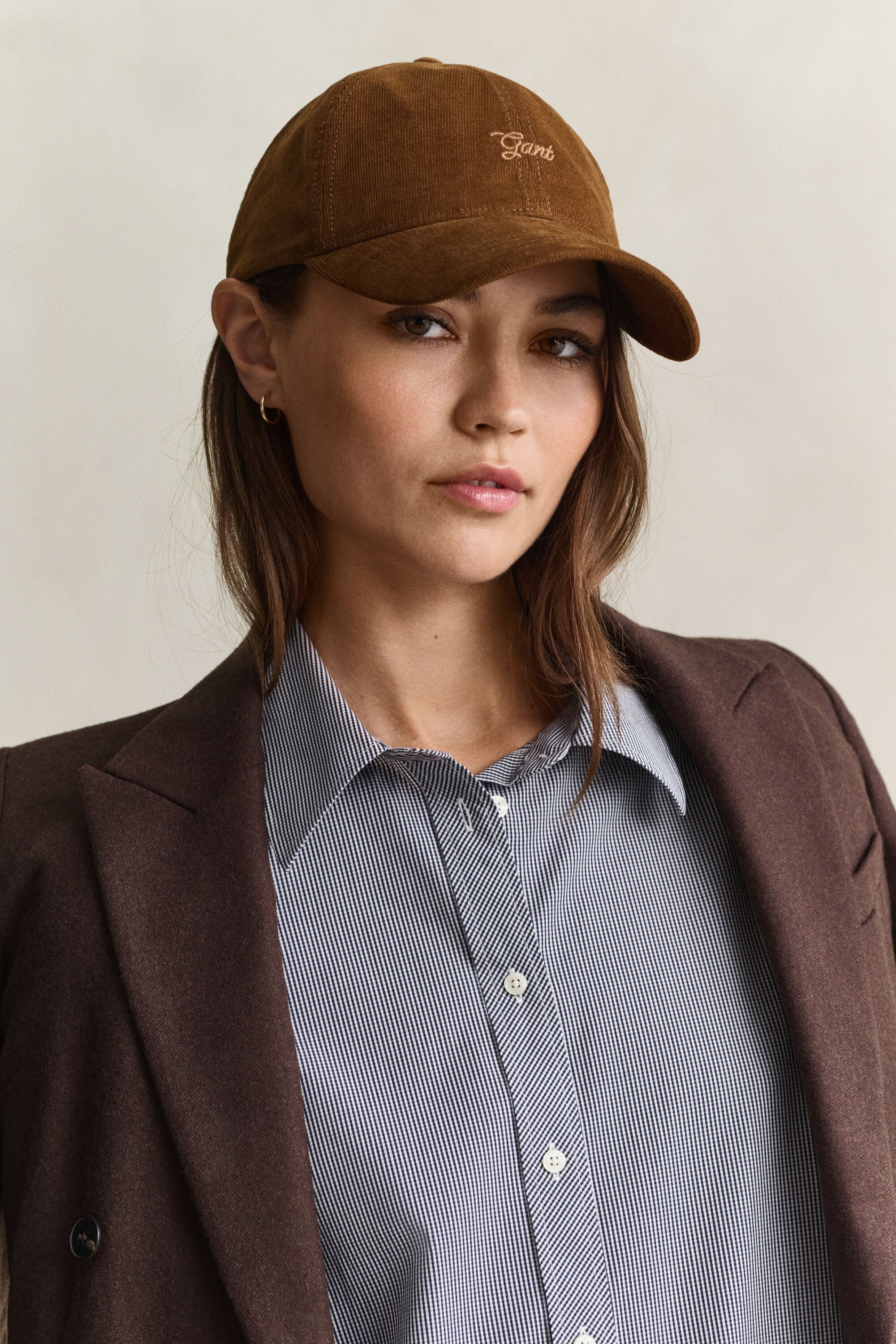 Casquette en velours côtelé