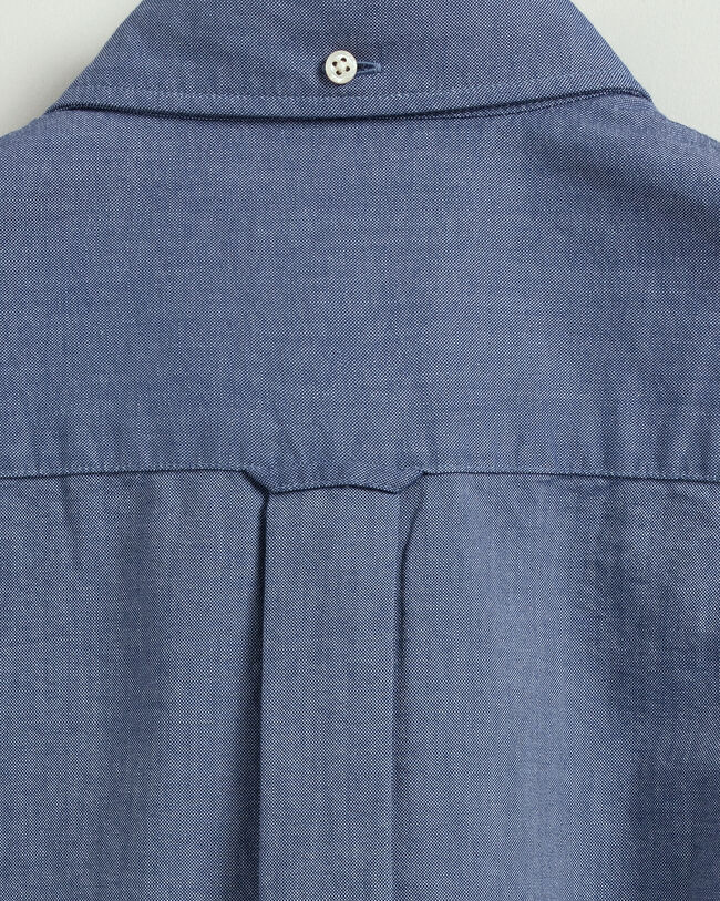 Chemise regular fit en coton Oxford à manches courtes