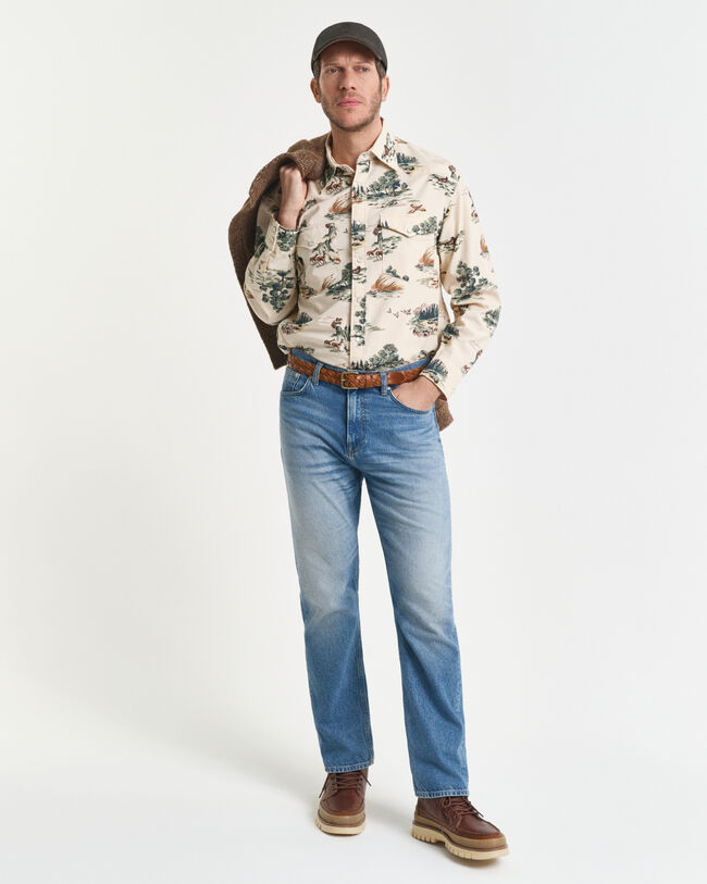Chemise coupe décontractée à imprimé Rodeo