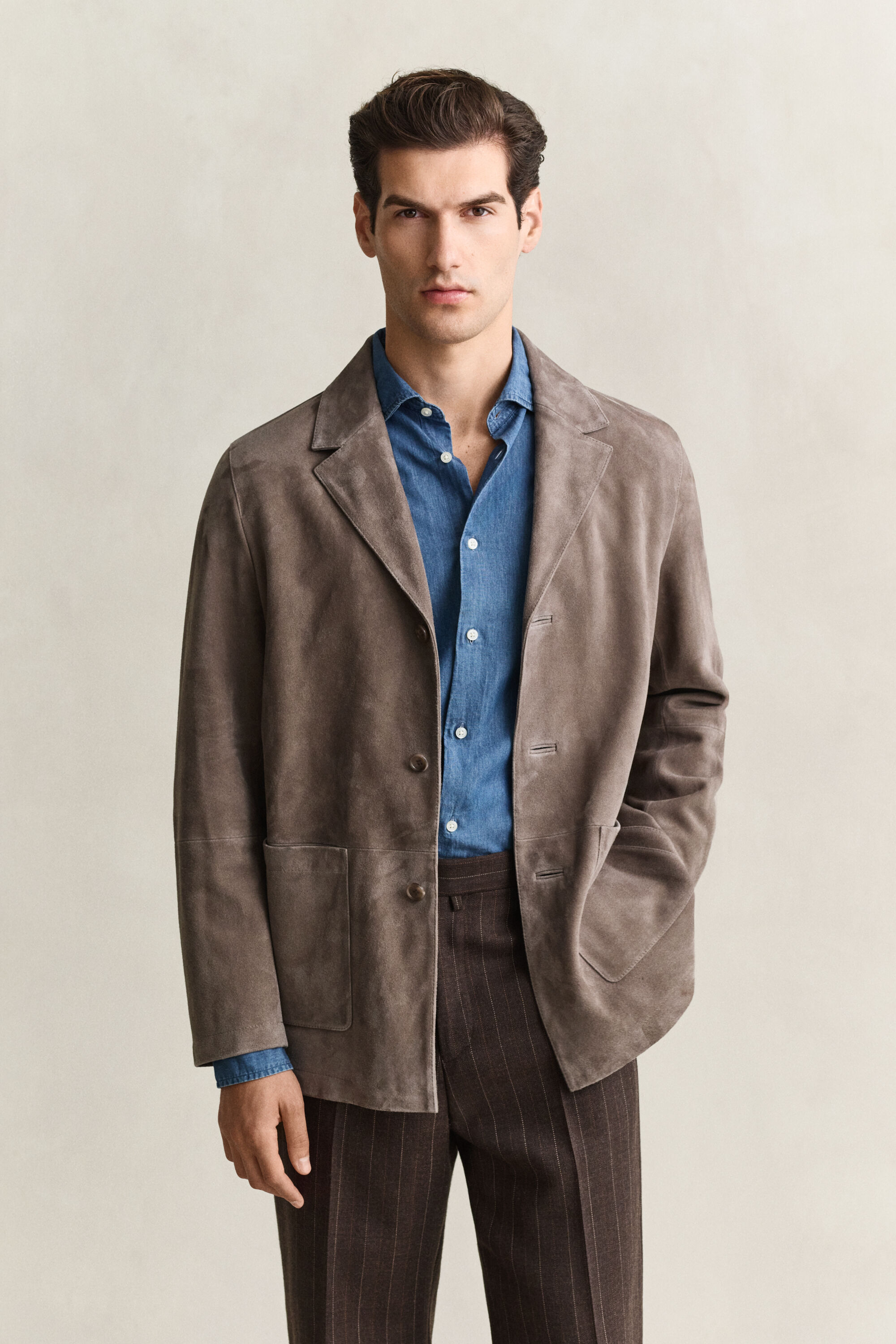 Veste blazer en daim
