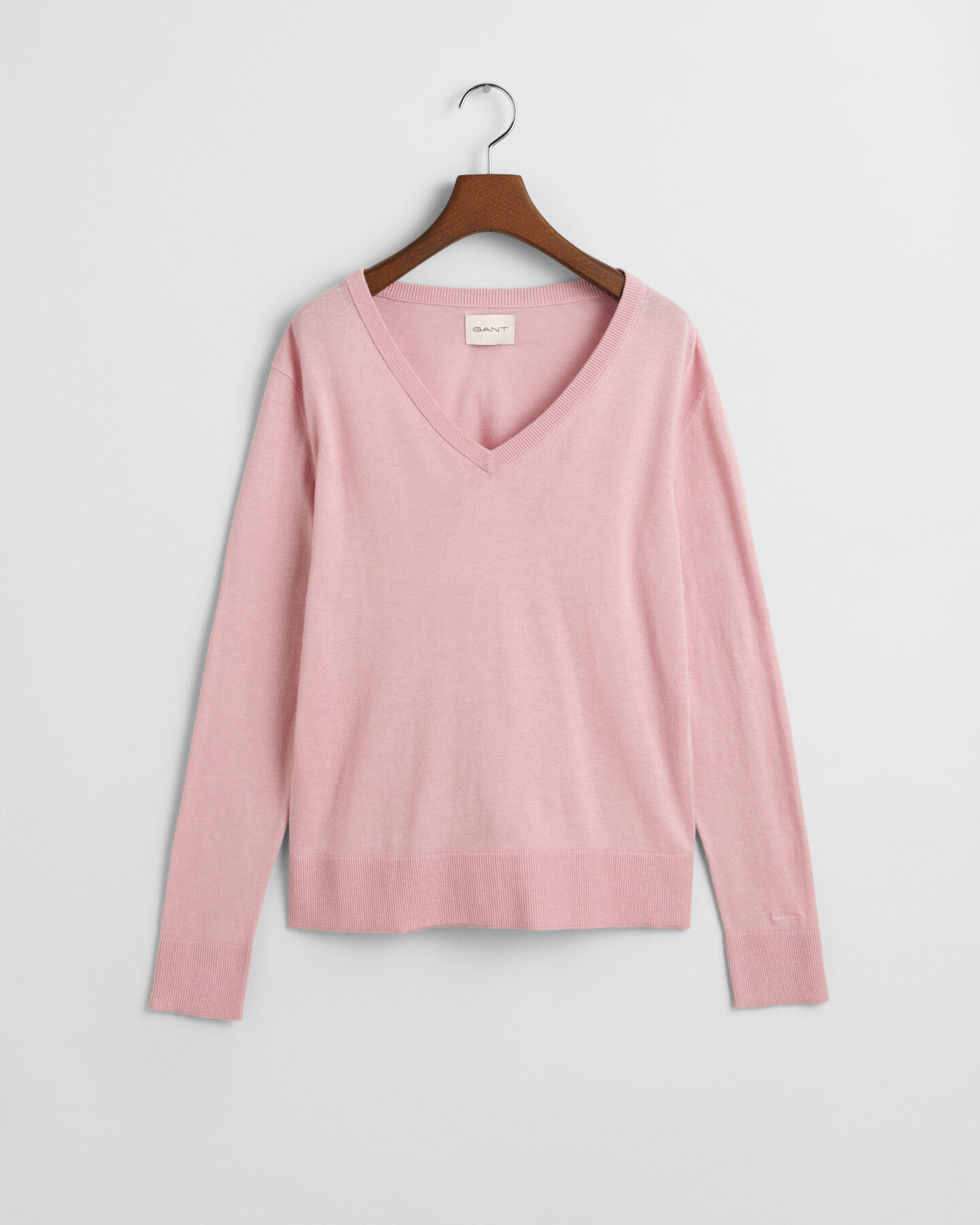 Pull col V en maille fine
