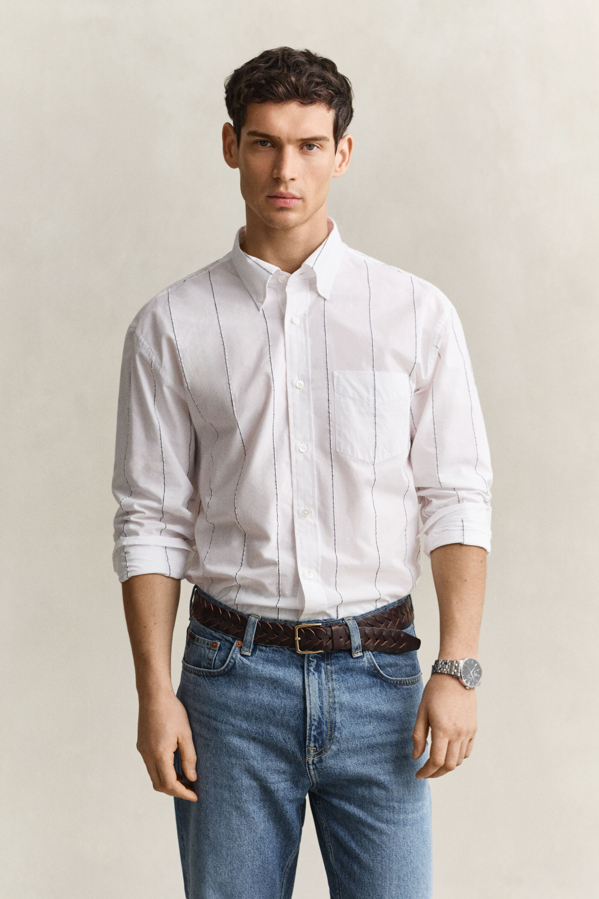 Chemise chenille texturée