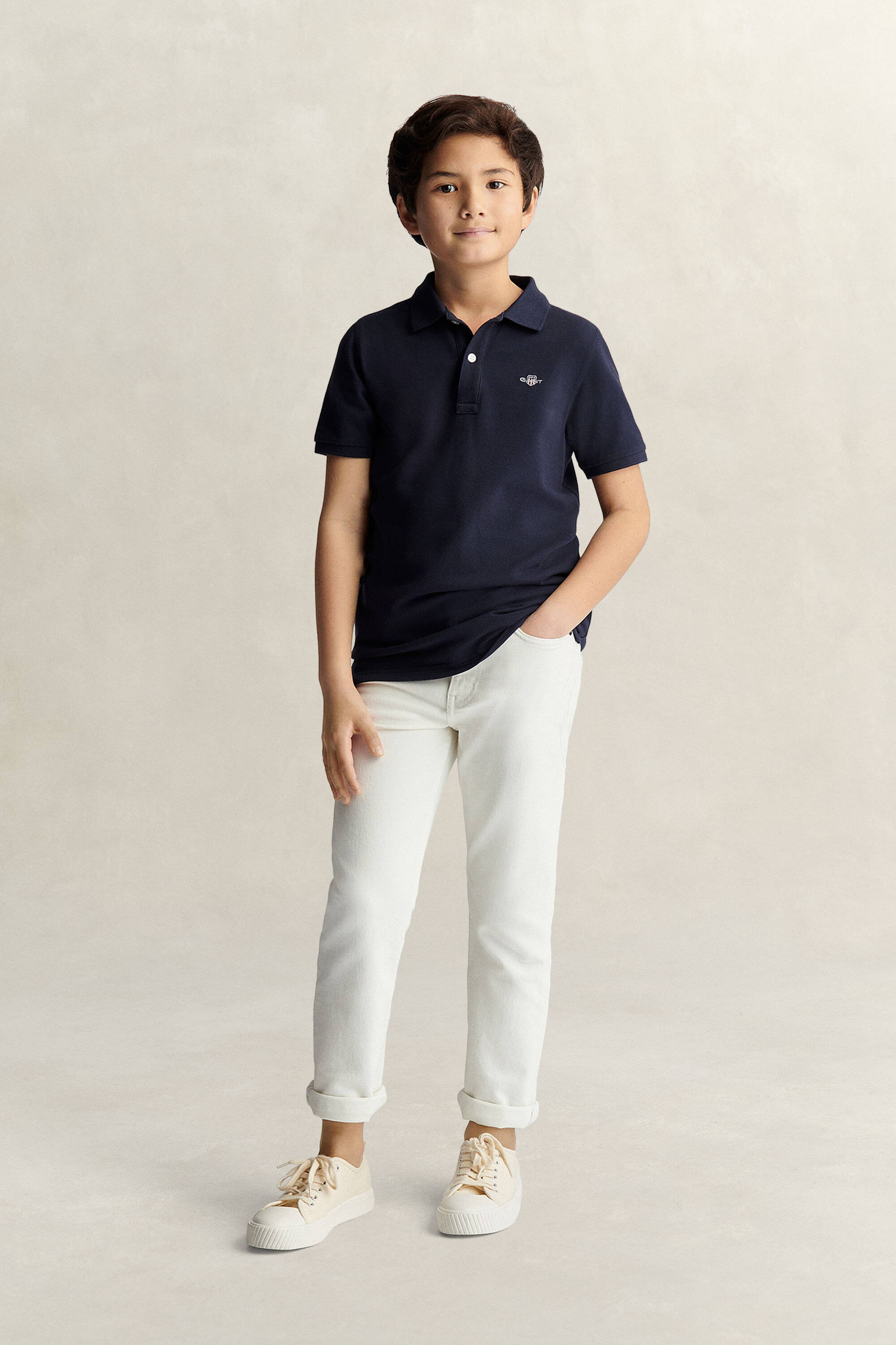 Polo avec écusson Ado
