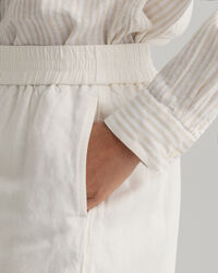 Short à enfiler en lin et viscose