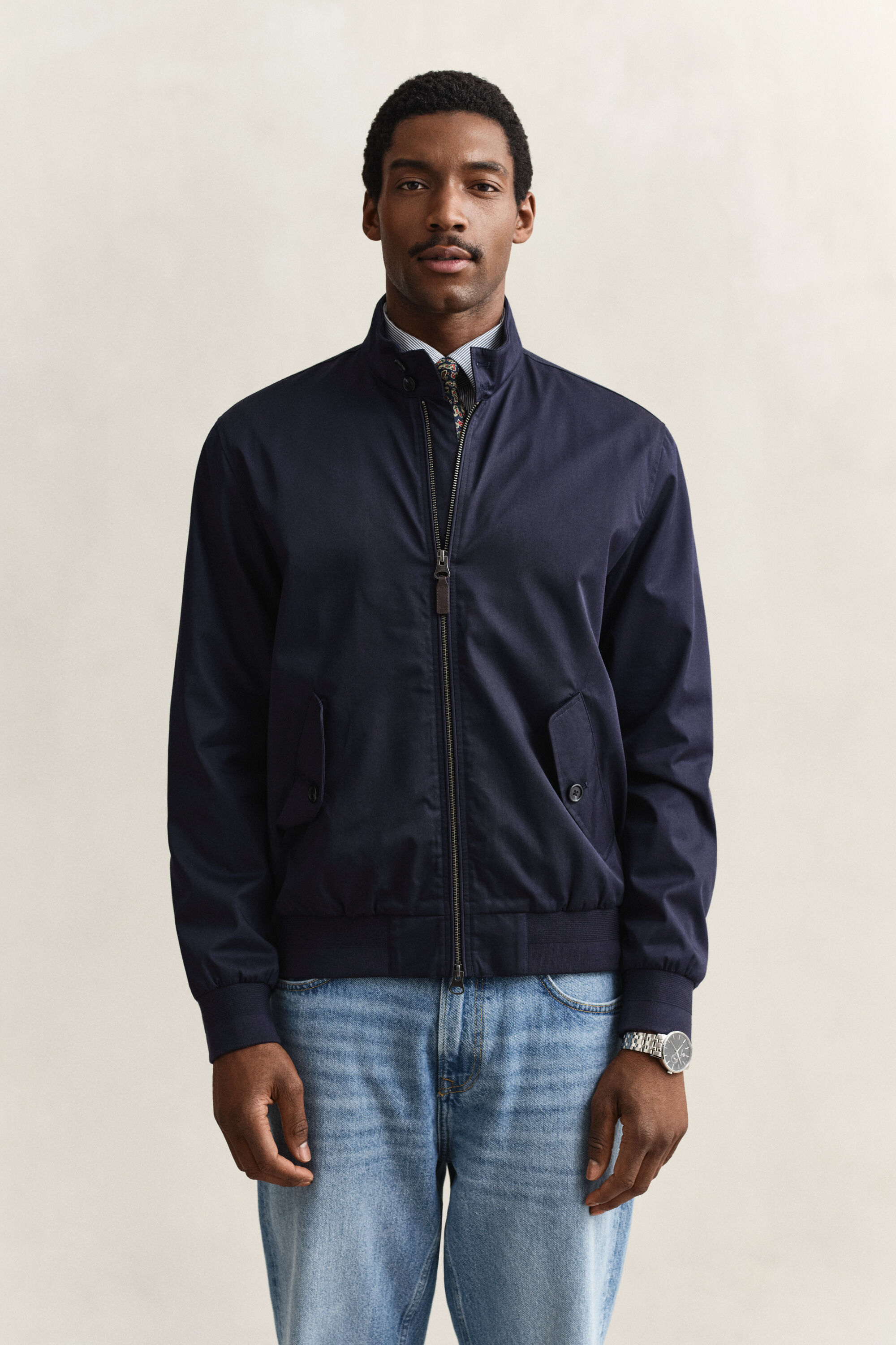 Veste Harrington en coton mélangé