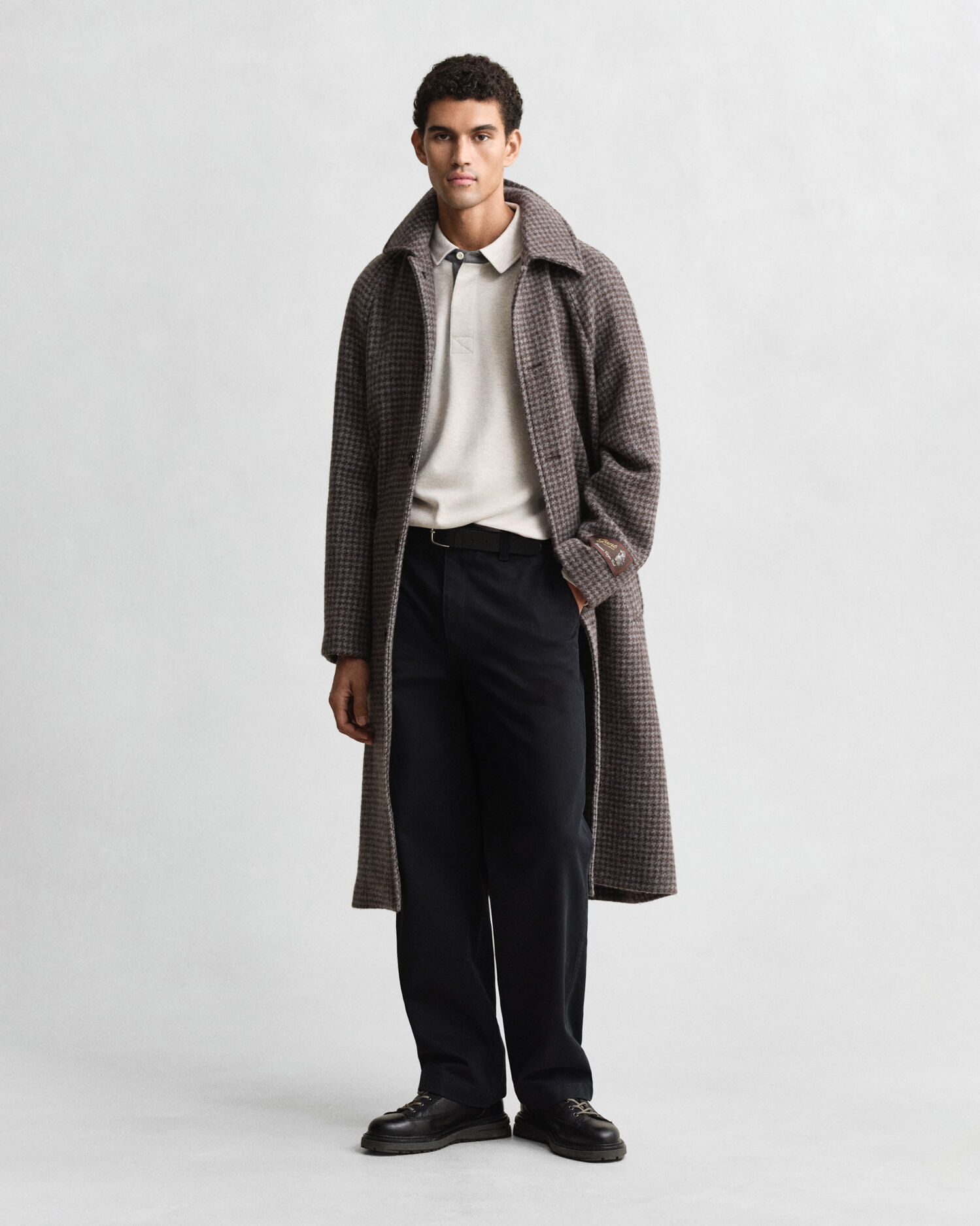 Sweat-shirt léger style polo Sacker Rib