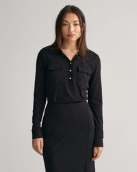 Chemise style polo slim fit en jersey